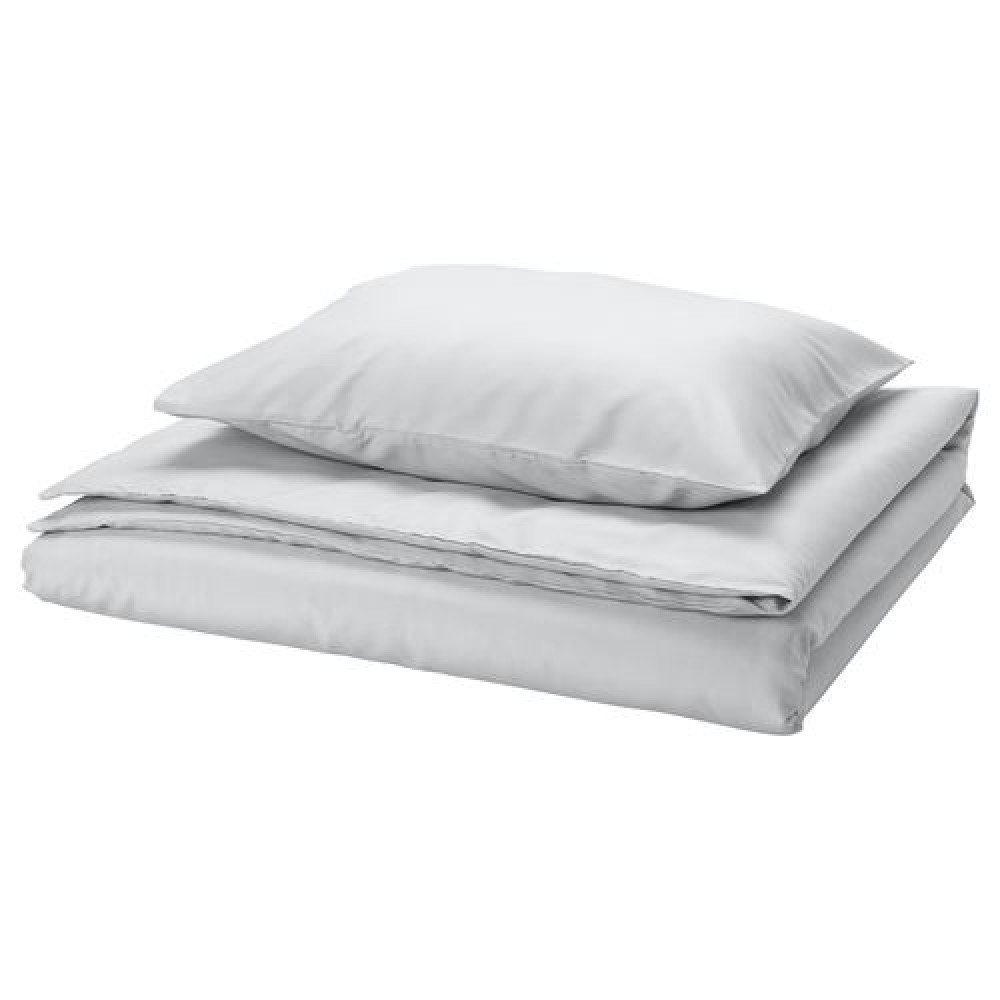 IKEA PILTANDVINGE - tek kişilik nevresim seti, 150x200/50x60 cm (gri)