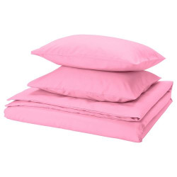 IKEA PILTANDVINGE - çift kişilik nevresim seti, 240x220/50x60 cm (açık pembe)