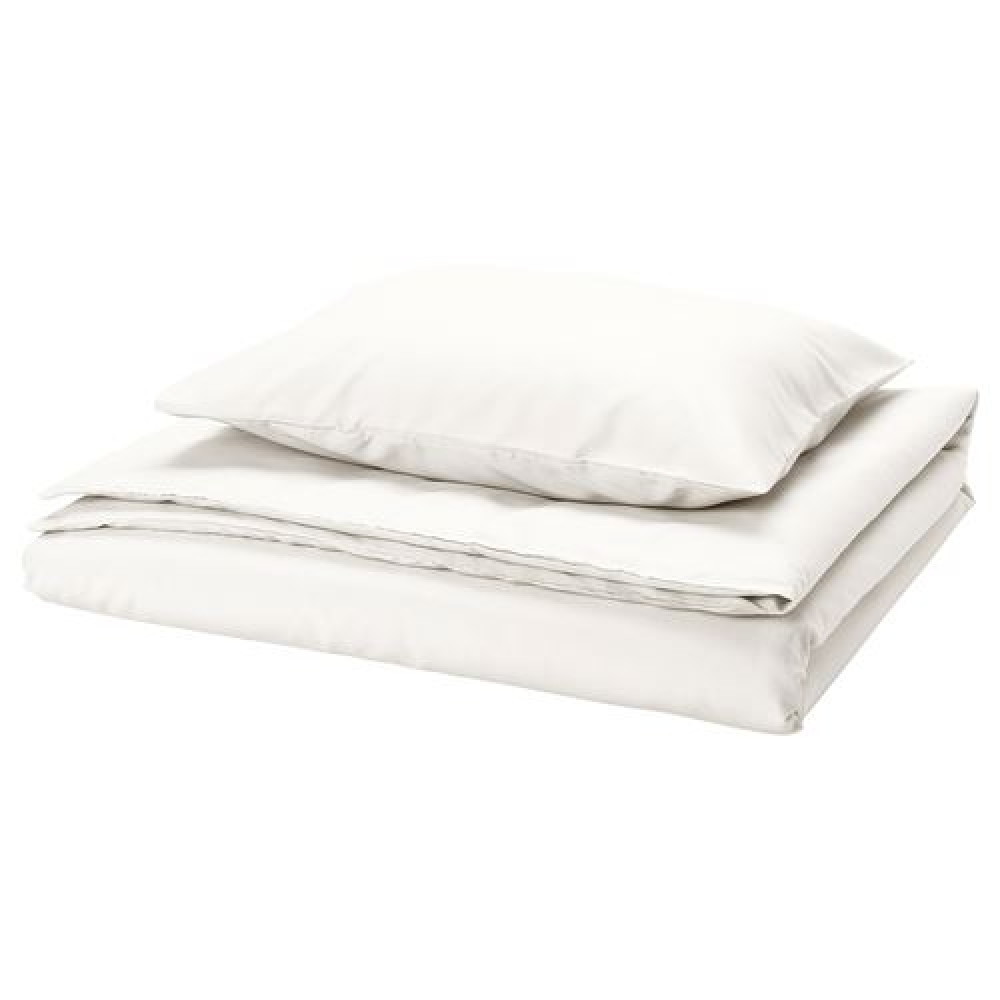 IKEA PILTANDVINGE - tek kişilik nevresim seti, 150x200/50x60 cm (beyaz)