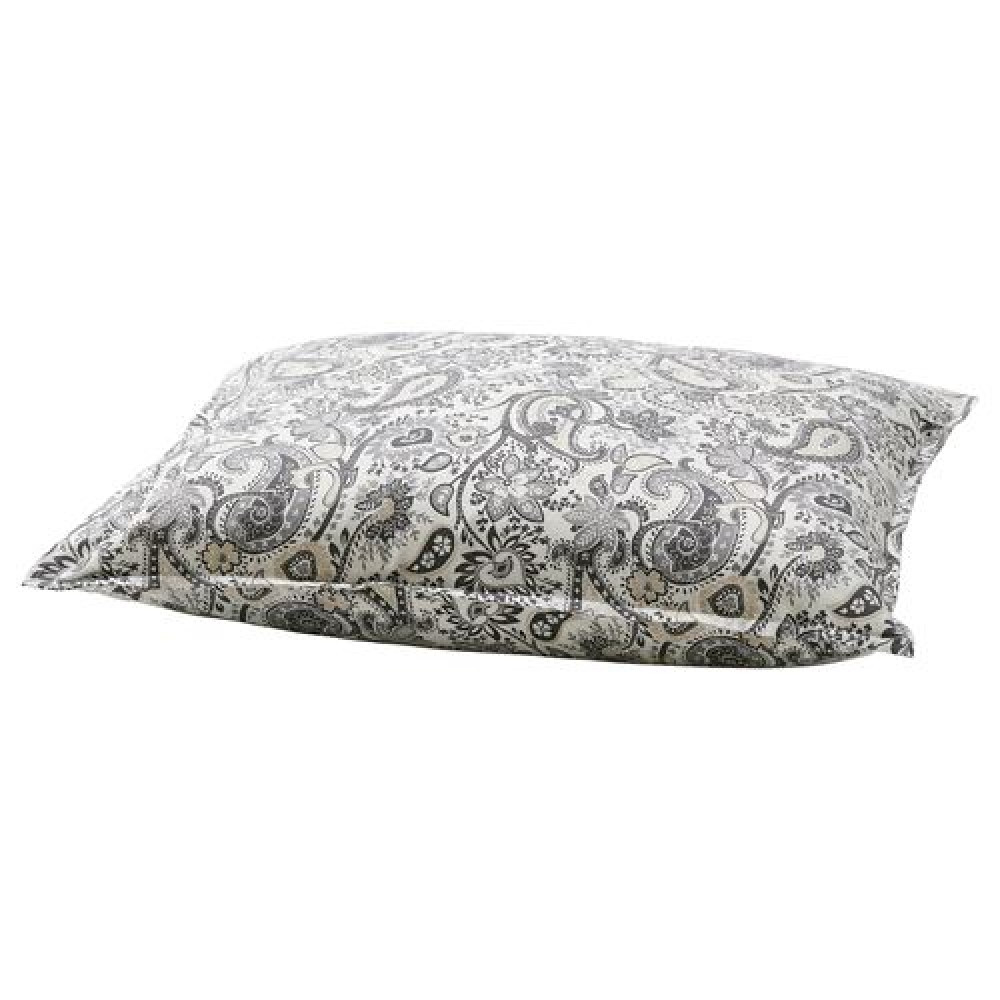 IKEA RODGERSIA - yastık kılıfı, 50x60 cm (gri-beyaz)