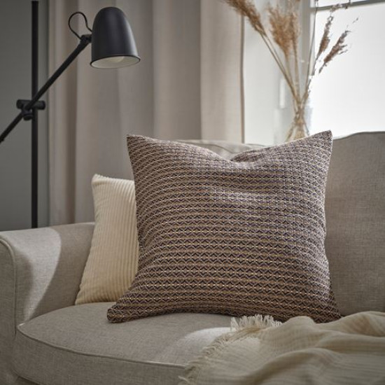 IKEA MOROTSMOTT - kırlent kılıfı, 50x50 cm (gri-bej) gri-bej