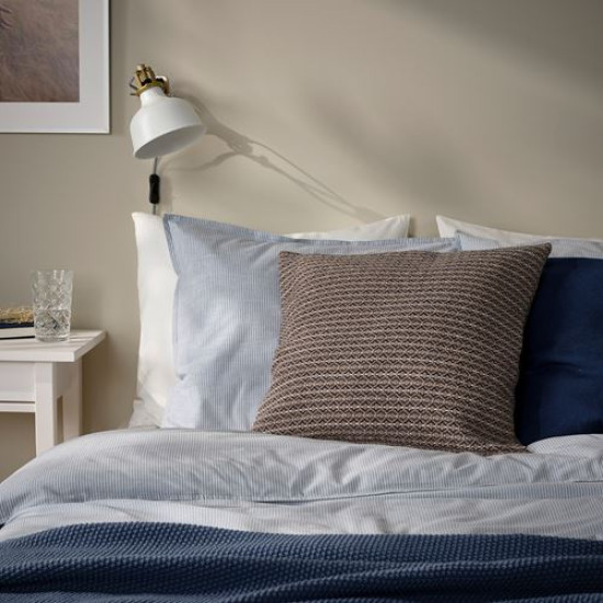 IKEA MOROTSMOTT - kırlent kılıfı, 50x50 cm (gri-bej) gri-bej