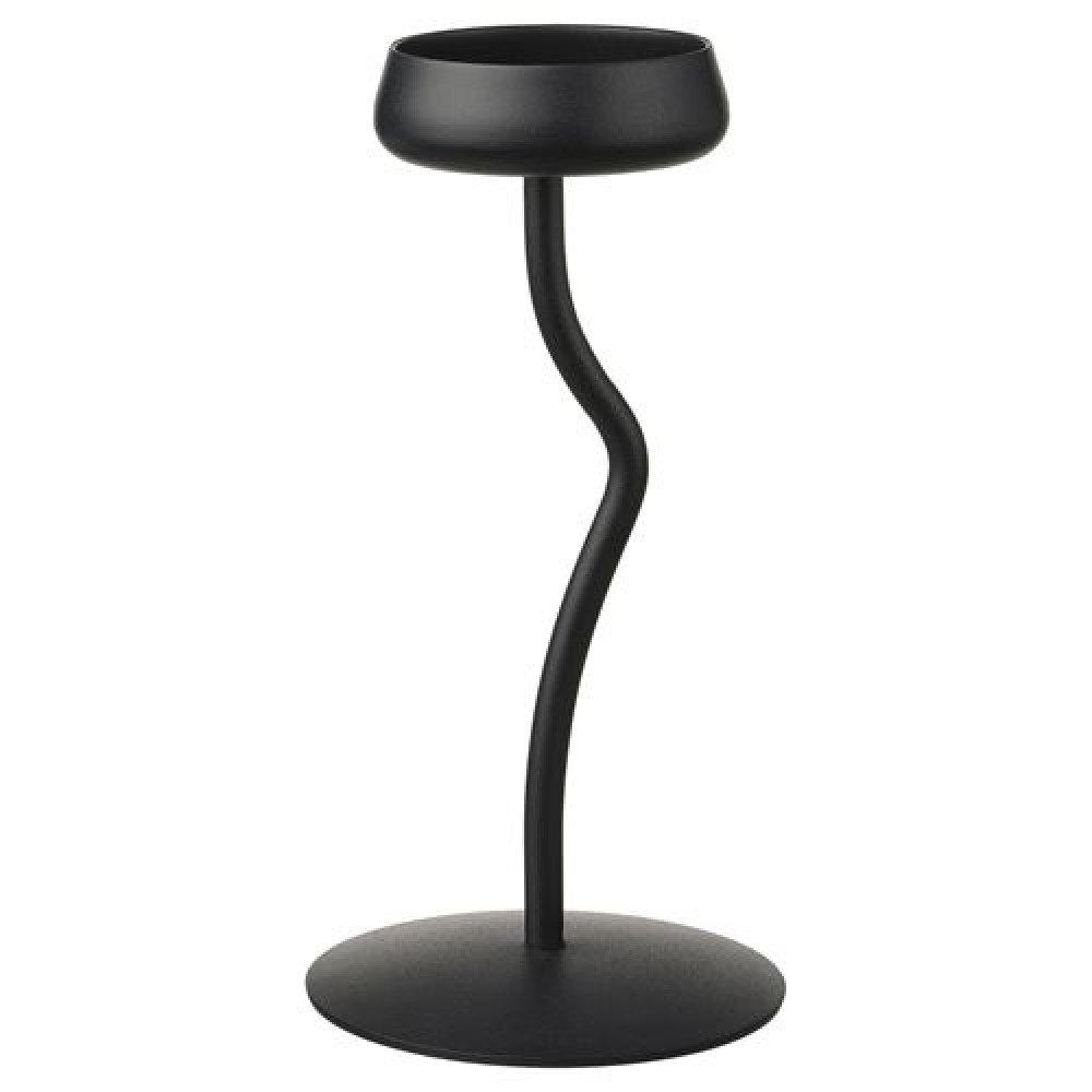 IKEA SILVERPÄRON - mumluk, 24 cm (siyah)
