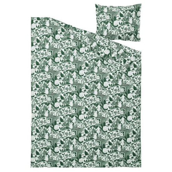 ikea-skogsduva-çocuk-nevresim-takımı-150x200-50x60-cm-beyaz-yeşil-beyaz-yeşil