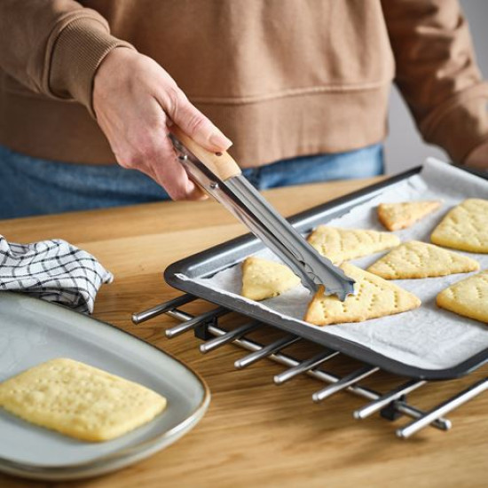 IKEA VARDAGEN - maşa, 30 cm (paslanmaz çelik-kayın) paslanmaz çelik-kayın