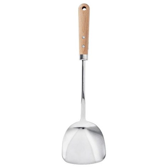 IKEA VARDAGEN - wok spatulası, 36 cm (paslanmaz çelik-kayın) paslanmaz çelik-kayın