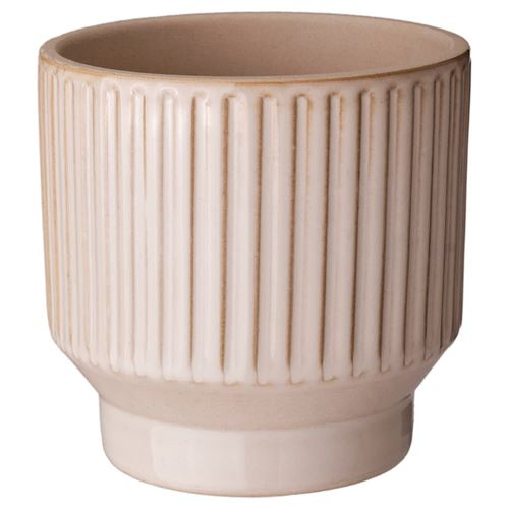 IKEA HONUNGSPALM - seramik saksı, 9 cm (bej)