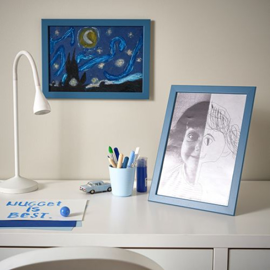 IKEA FISKBO - renkli çerçeve, 21x30 cm (mavi)