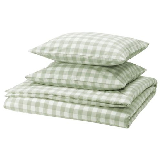 ikea-ektandvinge-çift-kişilik-nevresim-seti-240x220-50x60-cm-soluk-gri-yeşil-beyaz-kareli-soluk-gri-yeşil-beyaz-kareli