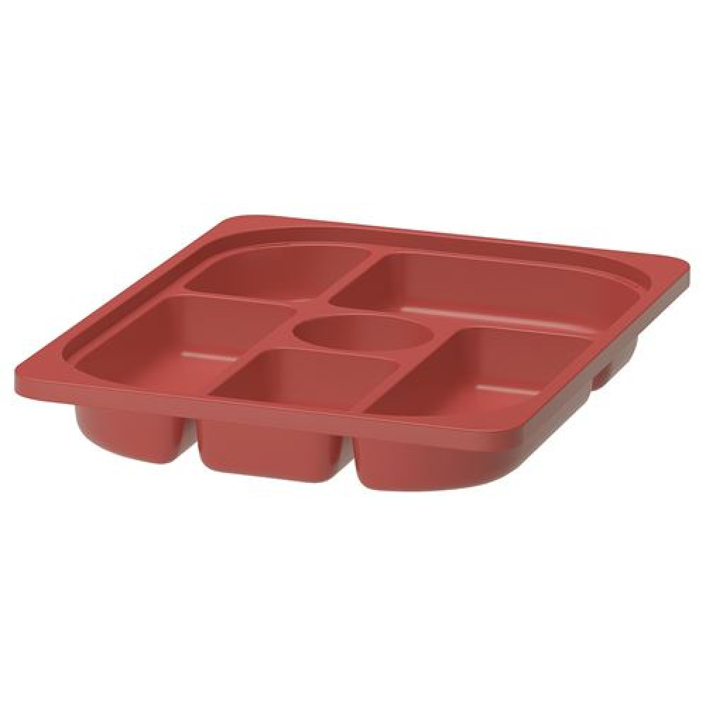 IKEA TROFAST - bölmeli saklama kutusu, 42x30x5 cm (kırmızı)