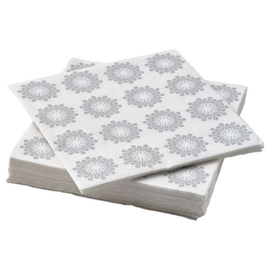 ikea-fröjda-desenli-peçete-33x33-cm-beyaz-gri-beyaz-gri