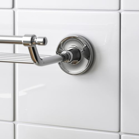 IKEA BROFJÄRDEN - banyo rafı, 60x6 cm (krom görünümlü) krom görünümlü