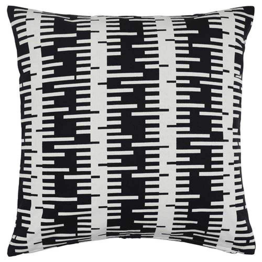 IKEA STOCKHOLM 2025 - kırlent kılıfı, 50x50 cm (kırık beyaz-siyah)