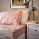 IKEA RODGERSIA - lastikli çarşaf, 180x200 cm (pembe-beyaz) pembe-beyaz