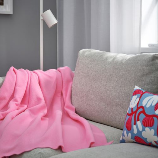 IKEA DAGGKAPOR - örtü, 130x170 cm (pembe) pembe