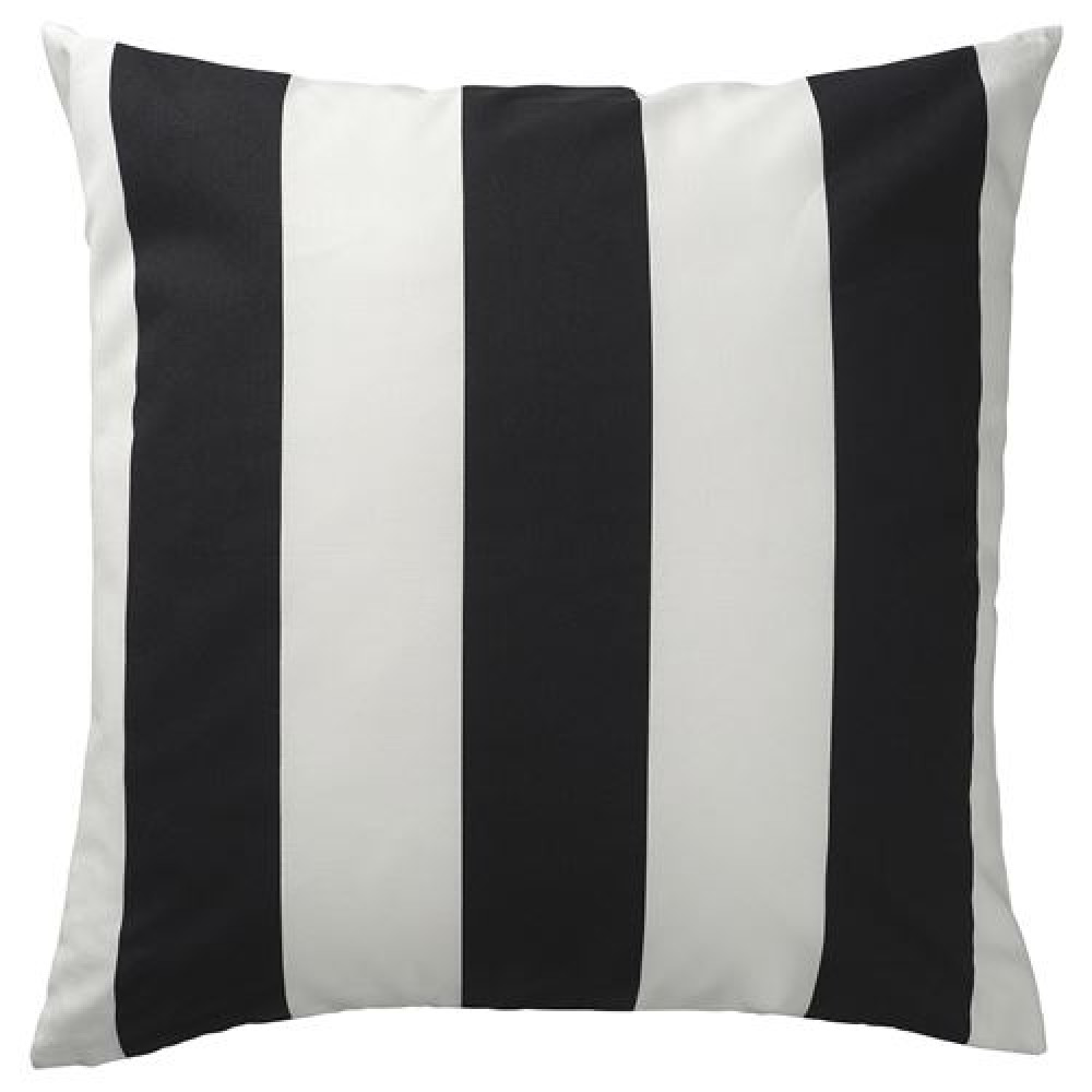 IKEA SLANHÖSTMAL - kırlent kılıfı, 50x50 cm (siyah-beyaz)