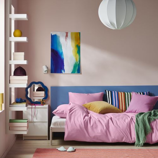 IKEA PILTANDVINGE - tek kişilik nevresim seti, 150x200/50x60 cm (açık pembe)