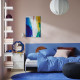 IKEA PILTANDVINGE - tek kişilik nevresim seti, 150x200/50x60 cm (mavi) mavi