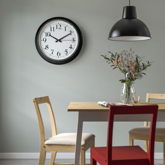 IKEA BRAVUR - duvar saati (siyah) siyah