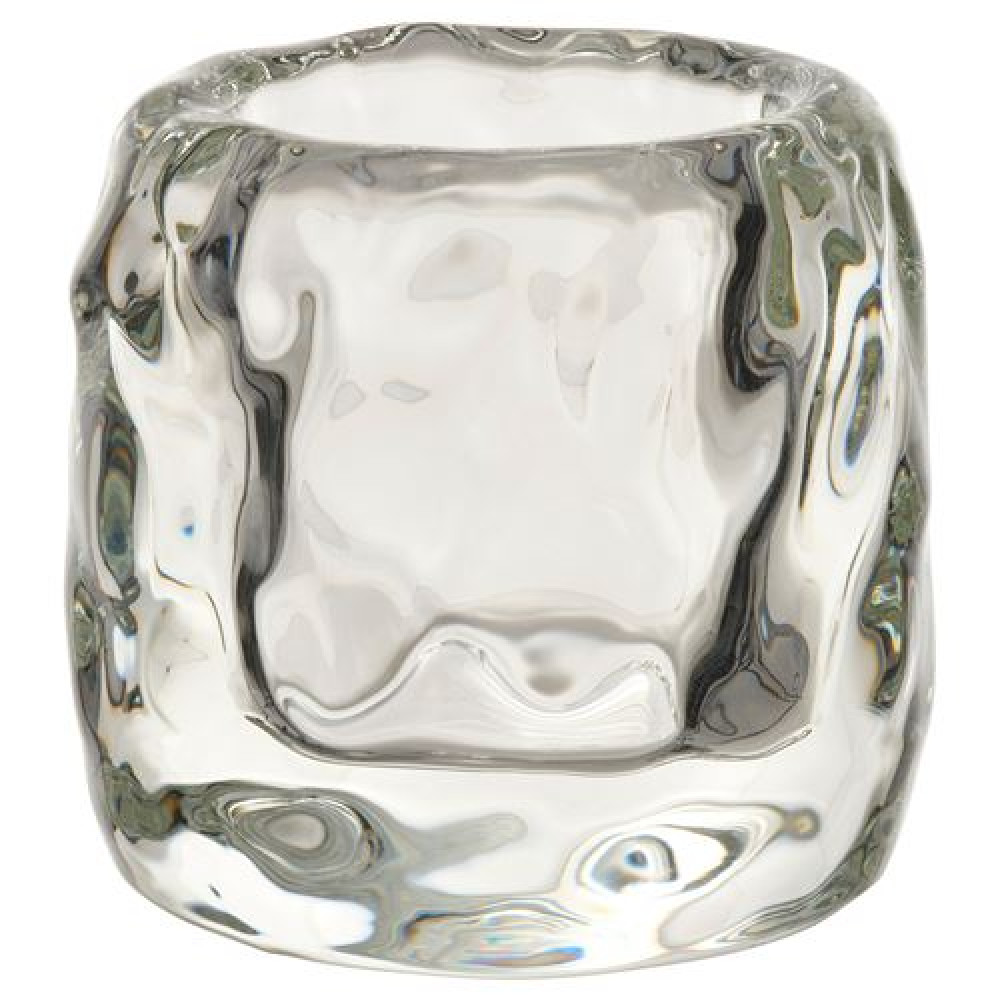 IKEA STOCKHOLM 2025 - tealight mumluk, 8 cm (saydam cam)