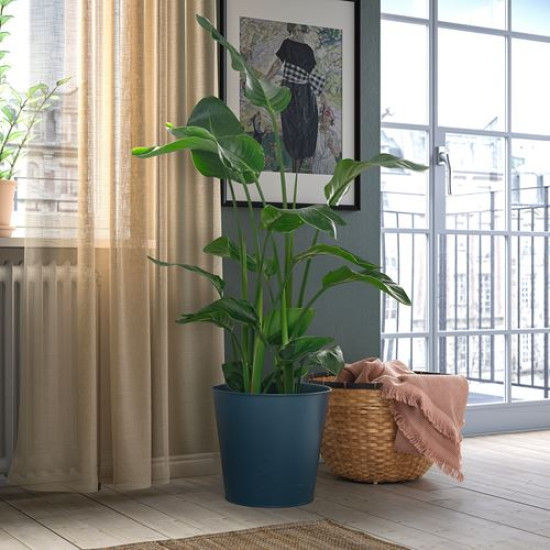 ikea-kerb-r-çelik-saksı-32-cm-koyu-mavi-koyu-mavi