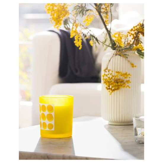 ikea-svartoxbar-bardakta-kokulu-mum-45-saat-sarı
