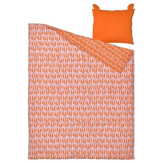 IKEA NATTHAGER - çocuk nevresim takımı, 150x200/50x60 cm (turuncu)