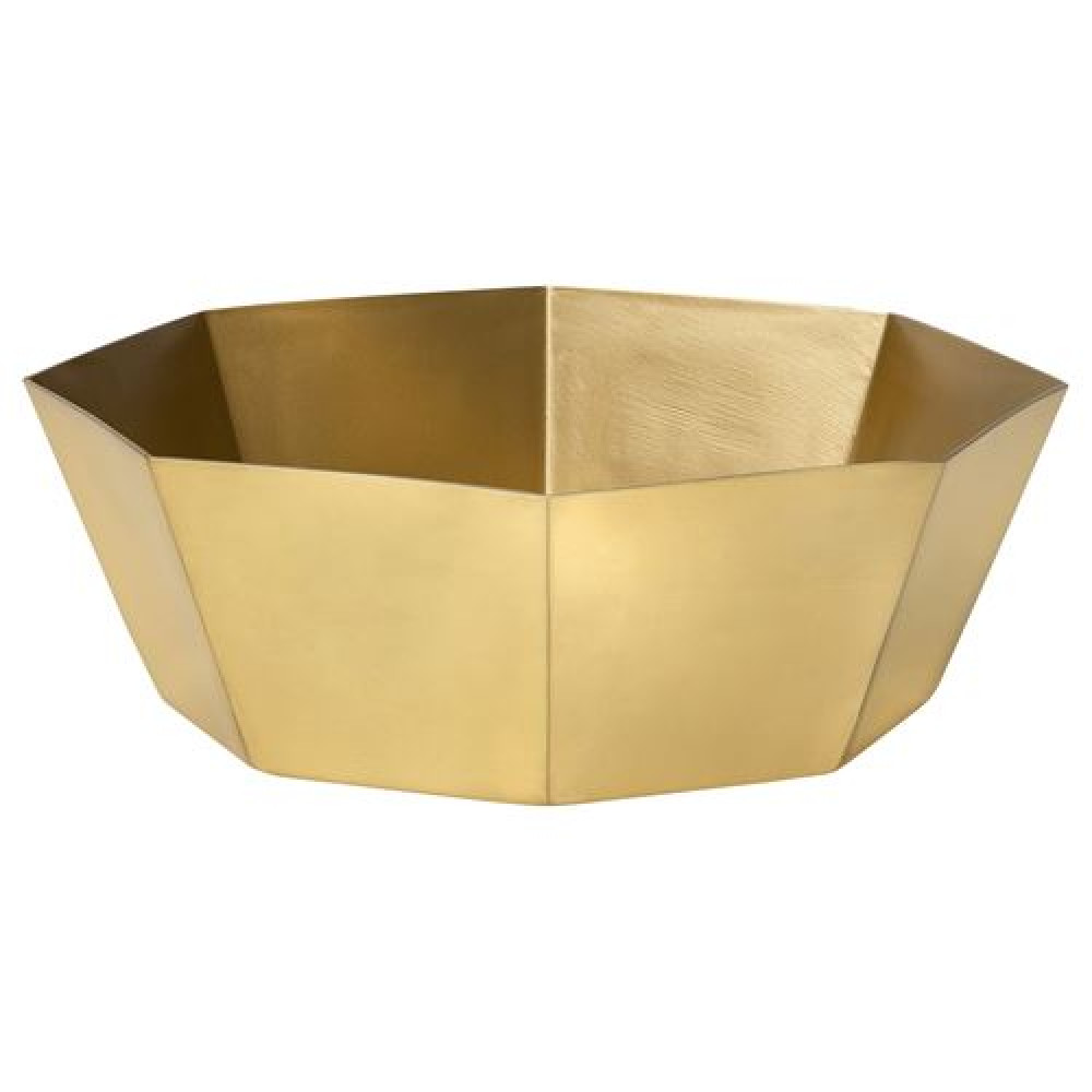 IKEA GOKVÄLLÅ - alüminyum servis kasesi, 26x26x9 cm (altın rengi)