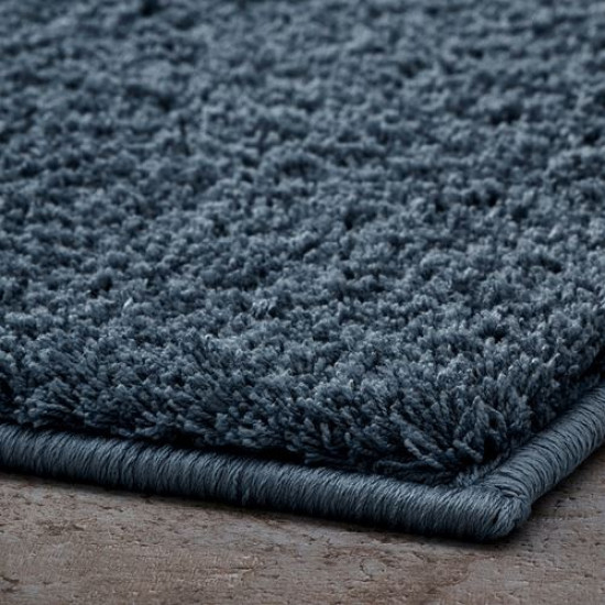 IKEA BACKMARA - banyo paspası, 50x80 cm (koyu gri-mavi)