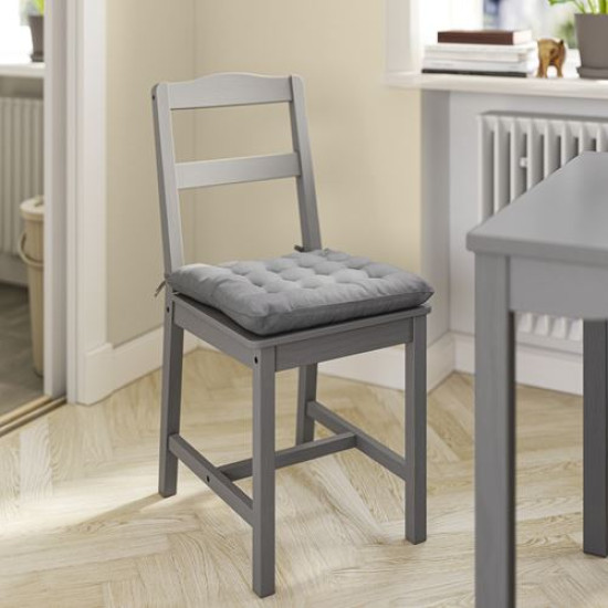 IKEA VIPPÄRT - sandalye minderi, 38x38x6.5 cm (koyu gri)