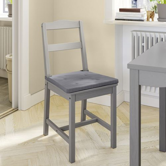 IKEA JUSTINA - sandalye minderi, 42/35x40x4 cm (gri)