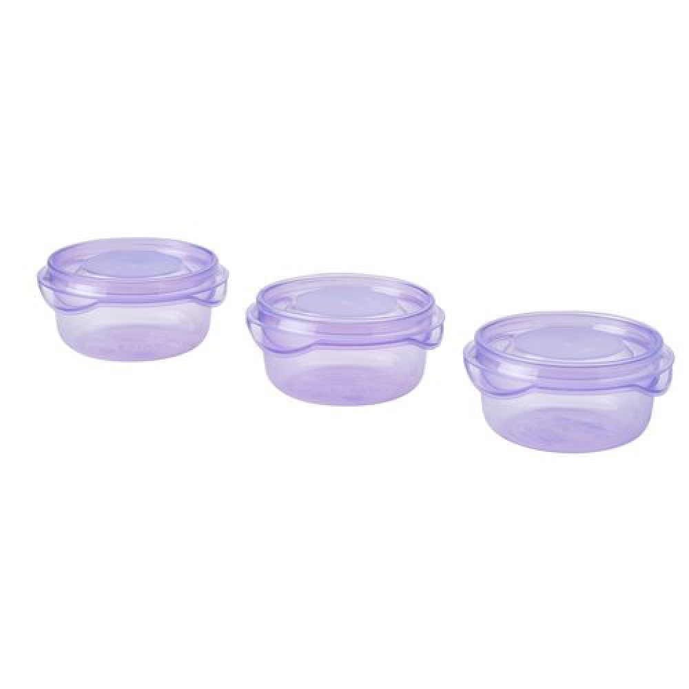 PRUTA - plastik saklama kabı seti, 70 ml (lila)