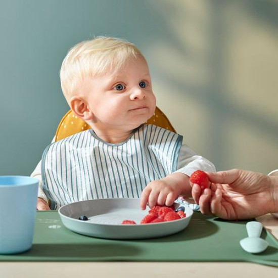 IKEA GULDVÄVARE - mama önlüğü (koyu sarı-beyaz)