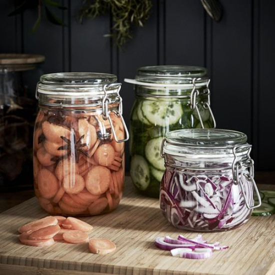 KORKEN - kapaklı cam kavanoz, 0,5 lt (cam) cam