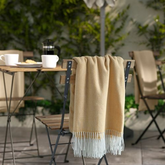 IKEA HOLMVI - örtü, 120x160 cm (bej-sarı)