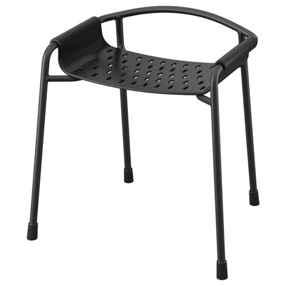 IKEA BÄSINGEN - banyo taburesi (antrasit)