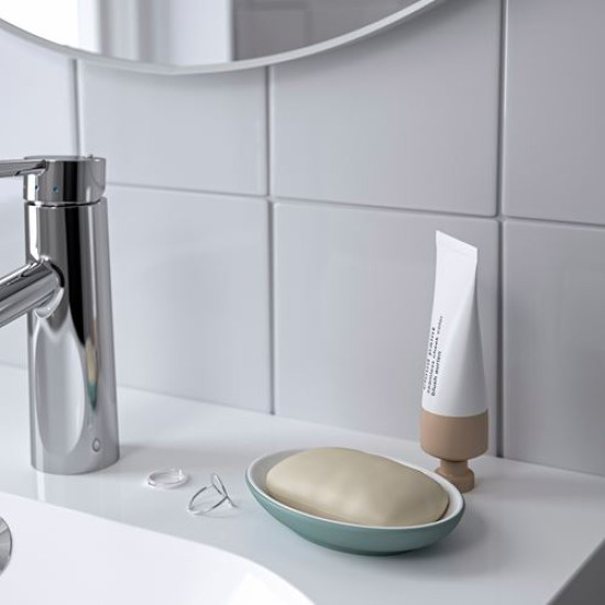 IKEA EKOLN - sabunluk, 13x9 cm (açık gri-turkuaz)