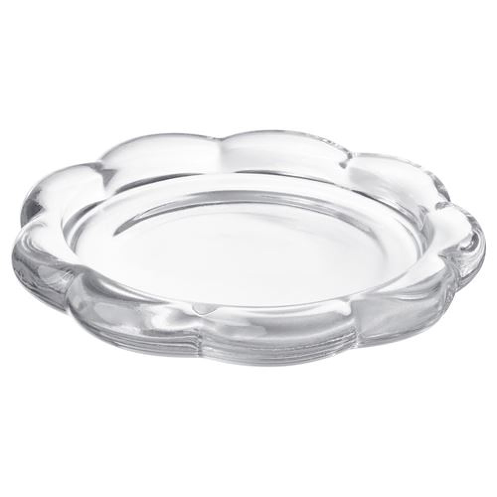 IKEA BLADFÅGEL - mum tabağı, 11 cm (saydam cam)