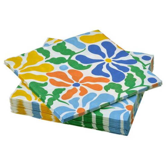 ikea-pillerstarr-desenli-peçete-33x33-cm-çok-renkli-çok-renkli