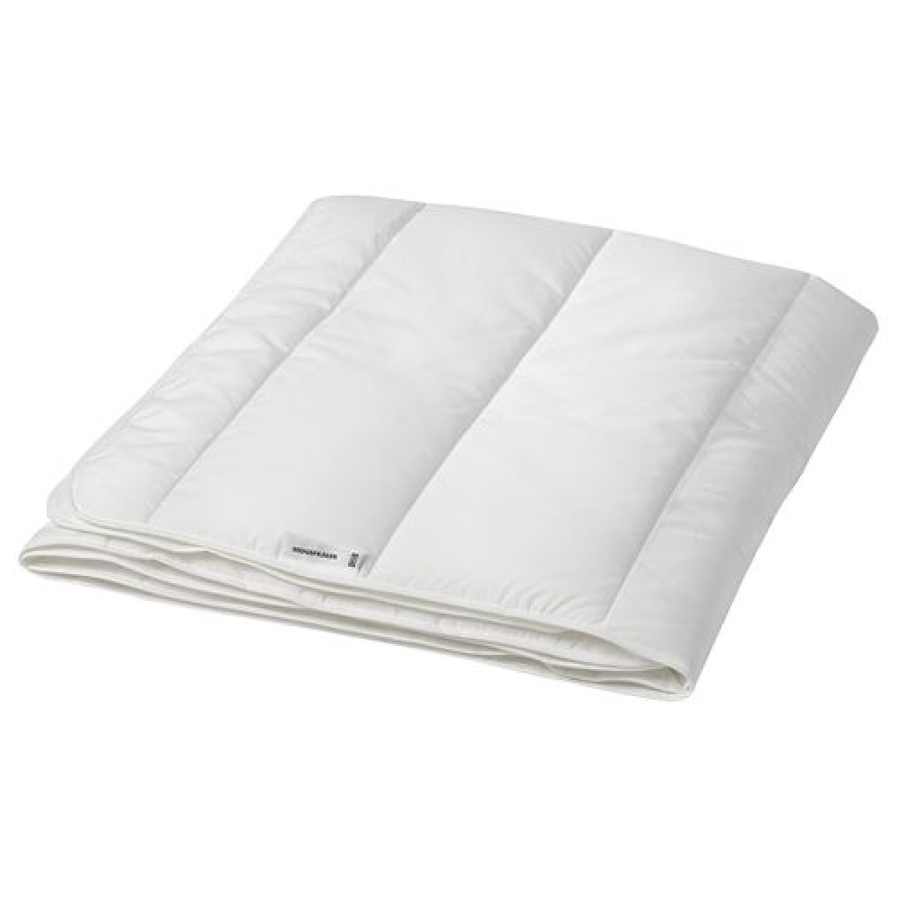 IKEA SKOGSFRÄKEN - tek kişilik yorgan, hafif sıcak tutar (beyaz)