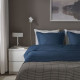 IKEA HAMPFLOCKEL - tek kişilik nevresim seti, 150x200/50x60 cm (koyu mavi) koyu mavi