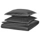 ikea-hampflockel-çift-kişilik-nevresim-seti-240x220-50x60-cm-koyu-gri-koyu-gri