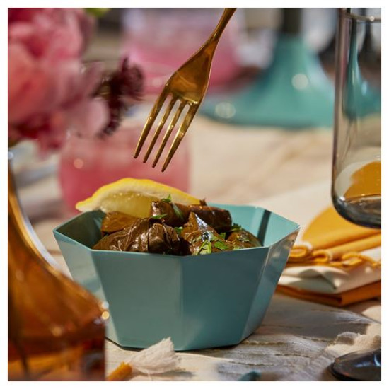 IKEA GOKVÄLLÅ - alüminyum servis kasesi, 13x13x6 cm (mavi)