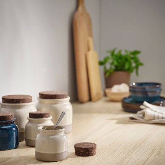 BRUGDHAJ - seramik kavanoz, 0,3 lt (bej) bej