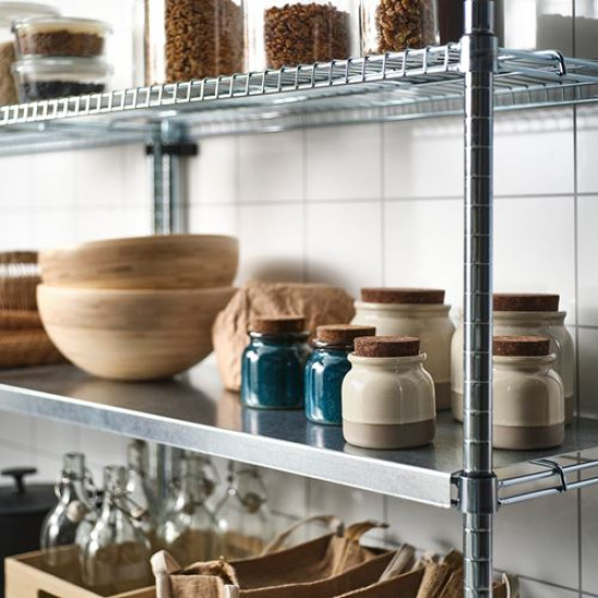 BRUGDHAJ - seramik kavanoz, 1 lt (bej)