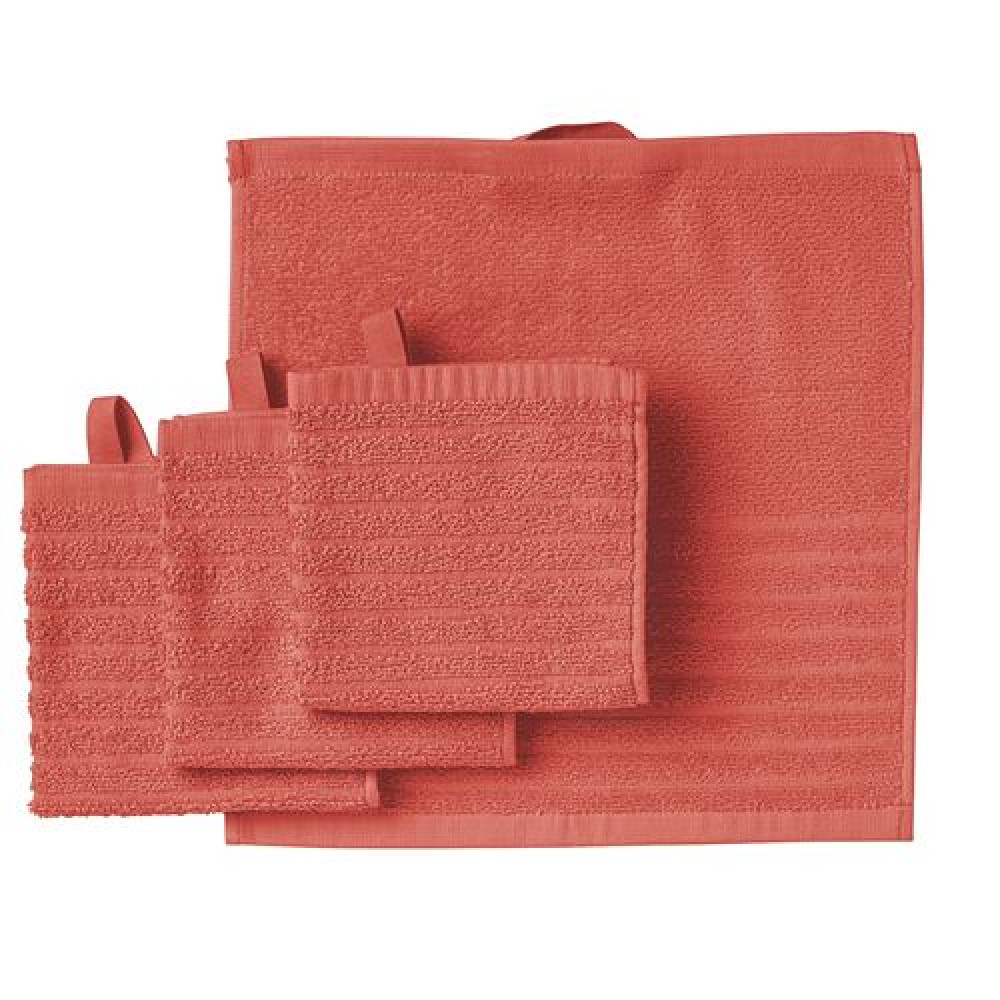 IKEA VÅGSJÖN - el havlusu, 30x30 cm (turuncu-kırmızı)