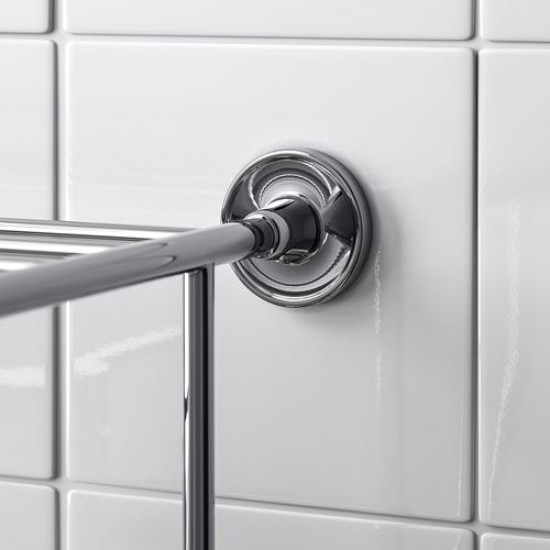 IKEA BROFJÄRDEN - banyo rafı, 75x29 cm (krom görünümlü) krom görünümlü