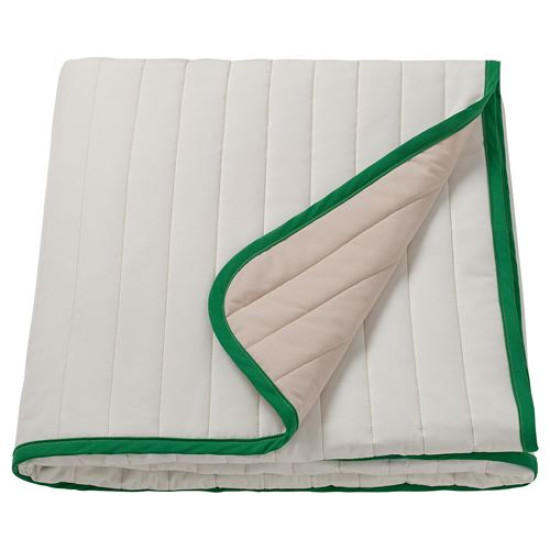 IKEA VETEJORDFLY - yatak örtüsü, 160x250 cm (beyaz-bej)