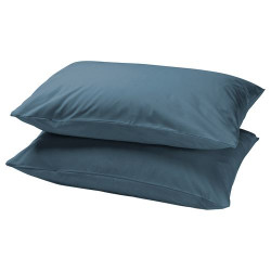IKEA DVALA - 2'li yastık kılıfı, 50x60 cm (mavi)