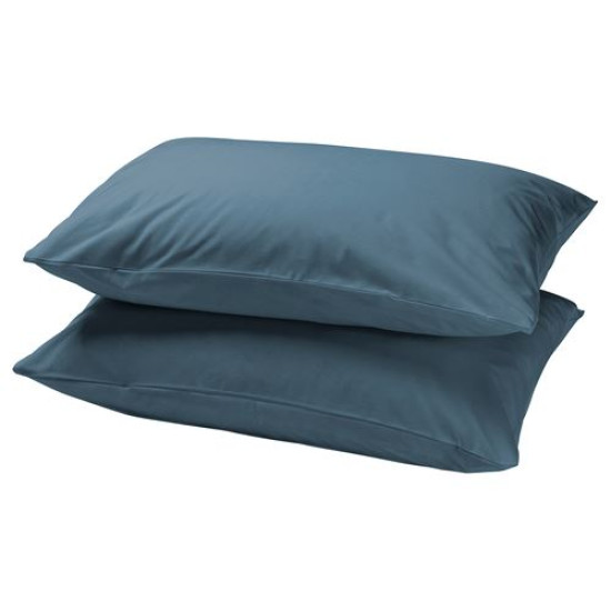 IKEA DVALA - 2'li yastık kılıfı, 50x60 cm (mavi) mavi